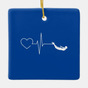 Schwimmen Keramikornament