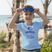 Schwimmen Kid fett Typografie T - Shirt