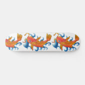 Schwimmen Koi Fish Illustration Skateboard (Horizontal)