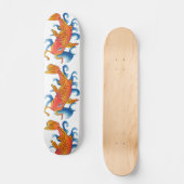 Schwimmen Koi Fish Illustration Skateboard (Vorderseite)