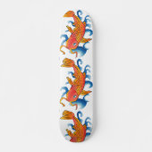 Schwimmen Koi Fish Illustration Skateboard (Vorne)