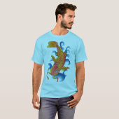 Schwimmen Koi Fish Illustration T-Shirt (Vorne ganz)