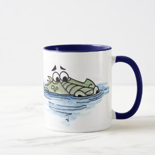 Schwimmen-Krokodil-Tasse Tasse