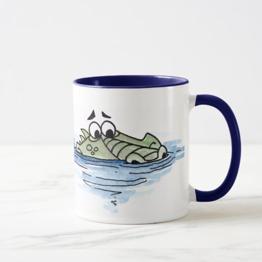 Schwimmen-Krokodil-Tasse Tasse (Rechts)