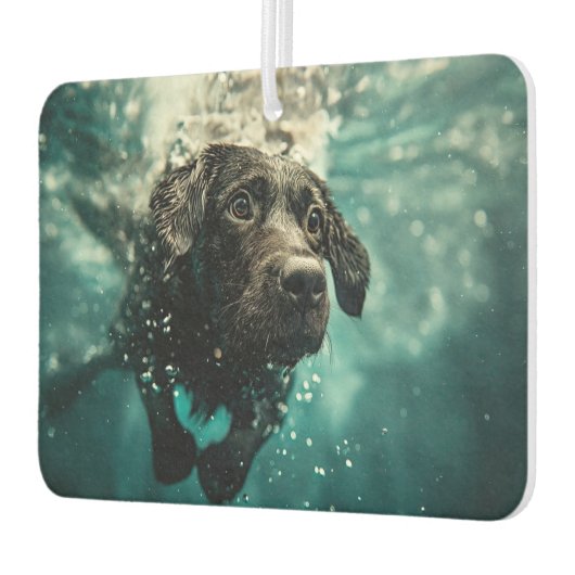Schwimmen Labrador Puppy Underwater Design Autolufterfrischer (Links)