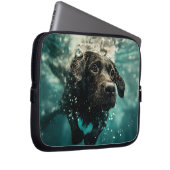 Schwimmen Labrador Puppy Underwater Design Laptopschutzhülle (Vorne Rechts)