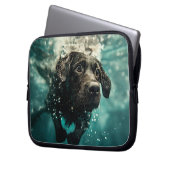 Schwimmen Labrador Puppy Underwater Design Laptopschutzhülle (Vorderseite Links)