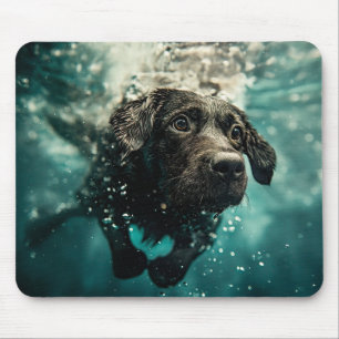 Schwimmen Labrador Puppy Underwater Design Mousepad
