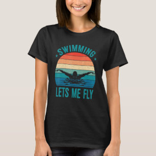 Schwimmen Lasse mein Fliegenschwimmteam Frauen sch T-Shirt