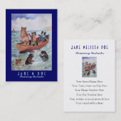 Schwimmen-Lehrer-/Kanu-Mieten - doppelseitig Visitenkarte (Vorne/Hinten)