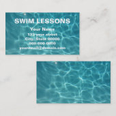 Schwimmen-Lektionen Visitenkarte (Vorne/Hinten)
