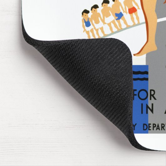 Schwimmen lernen mousepad (Ecke)