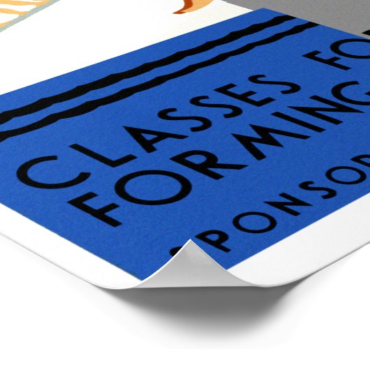 Schwimmen lernen poster (Ecke)