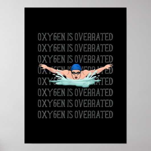 Schwimmen Liebe Schwimmer Funny Swimming Boys Spor Poster (Vorne)