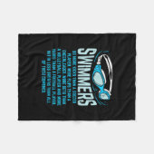 Schwimmen macht mehr Kicks ich lustige Geschenke s Fleecedecke (Vorderseite (Horizontal))