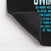 Schwimmen macht mehr Kicks ich lustige Geschenke s Mousepad (Ecke)