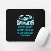 Schwimmen macht mehr Kicks ich lustige Geschenke s Mousepad (Mit Mouse)