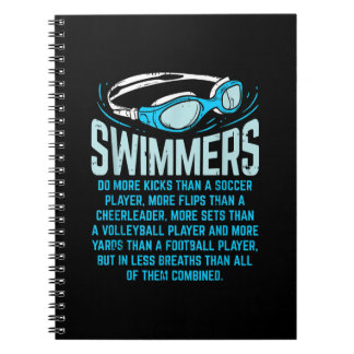 Schwimmen macht mehr Kicks ich lustige Geschenke s Notizblock