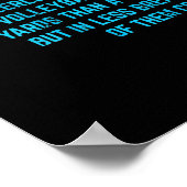 Schwimmen macht mehr Kicks ich lustige Geschenke s Poster (Ecke)