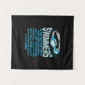 Schwimmen macht mehr Kicks ich lustige Geschenke s Wandteppich (Vorderseite (Horizontal))