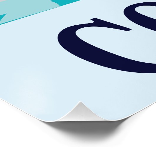 Schwimmen macht mich Cooler schwimmen Poster (Ecke)