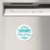 Schwimmen macht mich glücklich magnet (In Situ (Geschirrspüler))