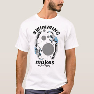 Schwimmen macht mich glücklich - Wasserlover T-Shirt
