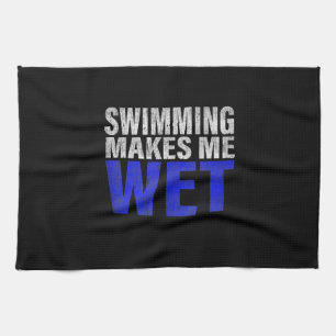 Schwimmen Macht Mich Nass Tanktop Geschirrtuch