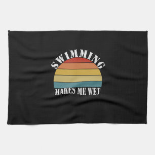 Schwimmen macht mich zum Schwimmen Geschirrtuch
