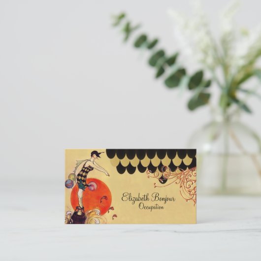 Schwimmen-Mädchen - Visitenkarte (Stehend Vorderseite)