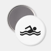 Schwimmen Magnet (Vorderseite/Rückseite)