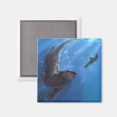 Schwimmen Magnet (Vorderseite/Rückseite)