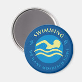 Schwimmen Magnet (Vorderseite/Rückseite)