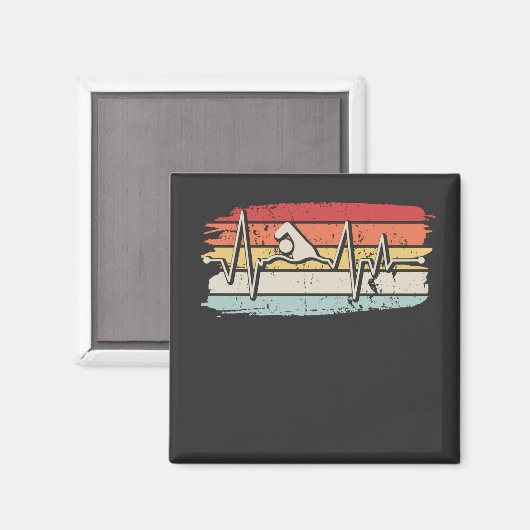 Schwimmen Magnet (Vorderseite/Rückseite)