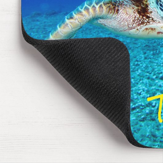 Schwimmen-Meeresschildkröte Mousepad (Ecke)