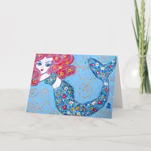 Schwimmen mit Anmut Karte (Vorderseite)