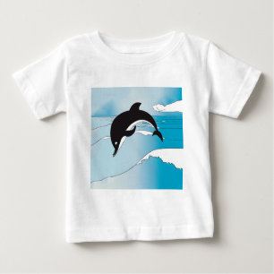 Schwimmen mit Delphinen Baby T-shirt