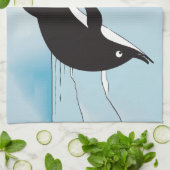 Schwimmen mit Delphinen Geschirrtuch (Gefaltet)