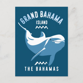 Schwimmen mit Delphinen Grand Bahama Scuba Tauchen Postkarte