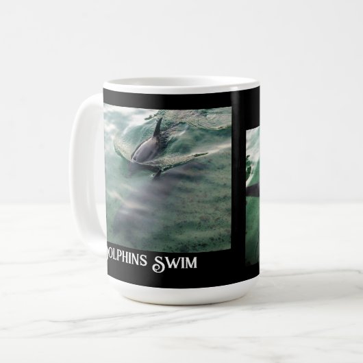 Schwimmen mit Delphinen Hawaii Adventure Unisex Kaffeetasse (Vorderseite Links)