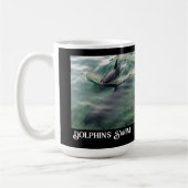 Schwimmen mit Delphinen Hawaii Adventure Unisex Kaffeetasse (Links)