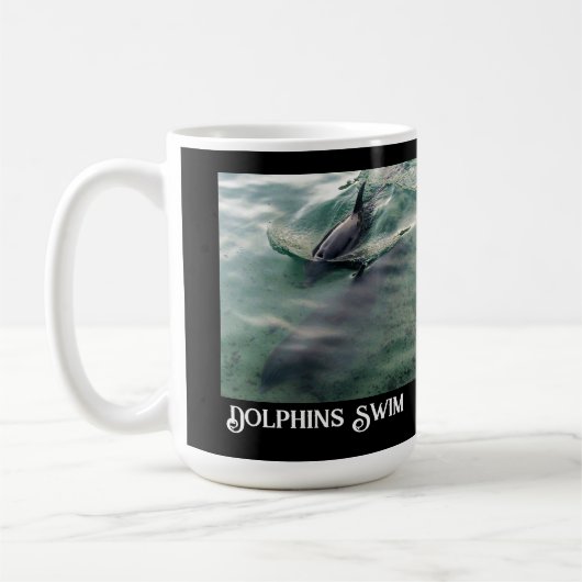 Schwimmen mit Delphinen Hawaii Adventure Unisex Kaffeetasse (Links)