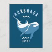 Schwimmen mit Delphinen Hurghada Ägypten T - Shirt Postkarte (Vorderseite)
