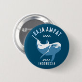Schwimmen mit Delphinen in Raja Ampat Button (Vorne & Hinten)