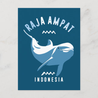 Schwimmen mit Delphinen in Raja Ampat Postkarte