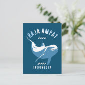 Schwimmen mit Delphinen in Raja Ampat Postkarte (Stehend Vorderseite)