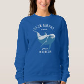 Schwimmen mit Delphinen in Raja Ampat Sweatshirt (Vorderseite)