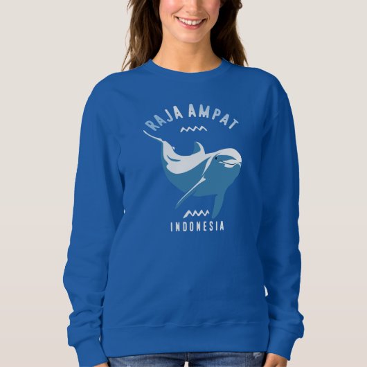 Schwimmen mit Delphinen in Raja Ampat Sweatshirt (Vorderseite)