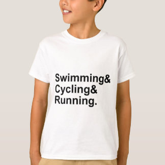 Schwimmen mit dem Fahrrad | 3 Legs Triathlon T-Shirt
