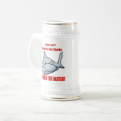 Schwimmen mit den Haifischen Bierglas (Vorderseite Links)